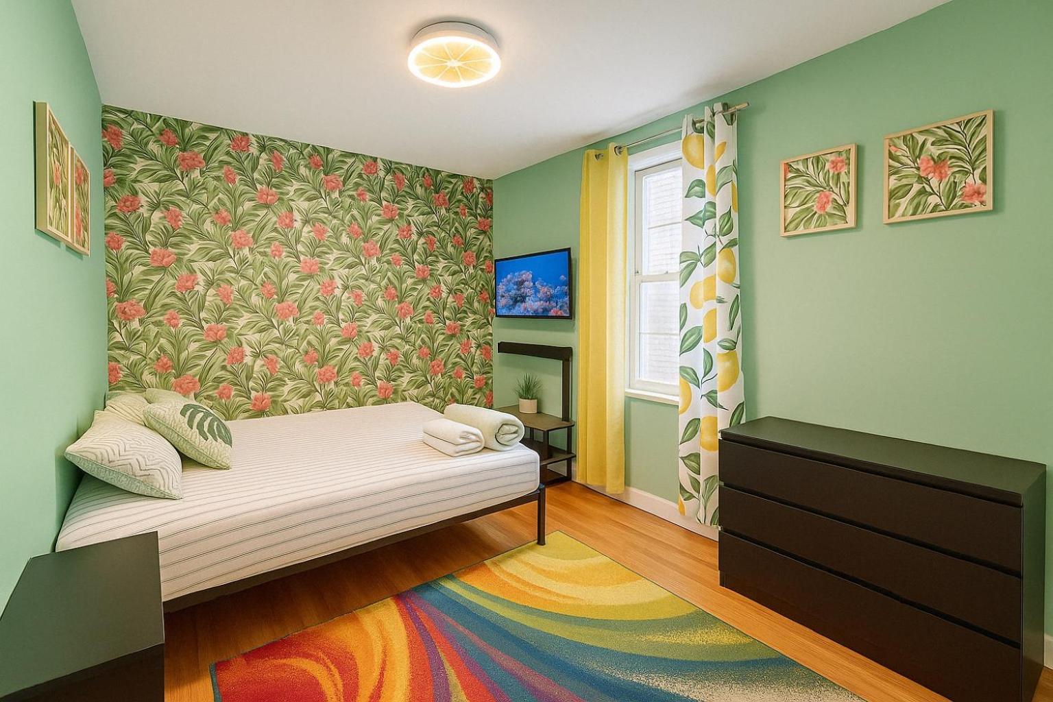 Tropical Comfort Room In Harlem Cozy Stay With Snacks & Style New York Exterior foto